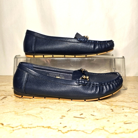 Comfort By Alexis Bendel Dorothy-22L Womens Navy Blue Slip-on Driving Loafers 8 - Picture 3 of 9